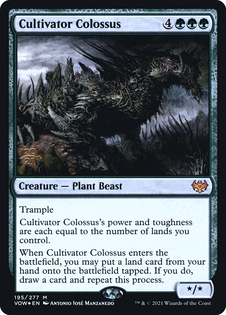 Cultivator Colossus (PRE-195) [Innistrad: Crimson Vow Promos] Foil