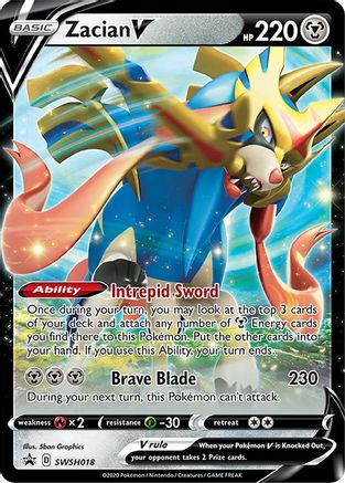 Zacian V (SWSH018/307) [SWSH Sword & Shield Promo Cards] Holofoil - Promo