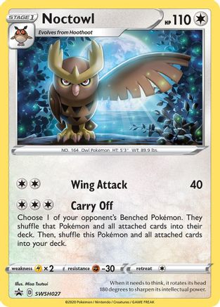 Noctowl - SWSH027 (SWSH027/307) [SWSH Sword & Shield Promo Cards] Holofoil - Promo