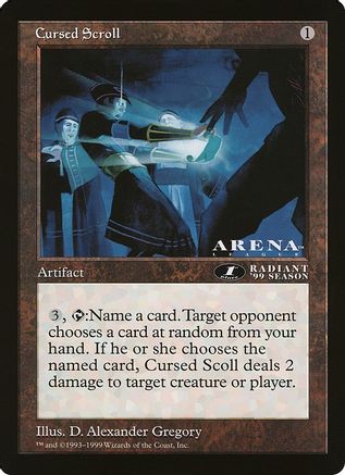 Cursed Scroll (1st Place) (Arena League) [Oversize Cards]