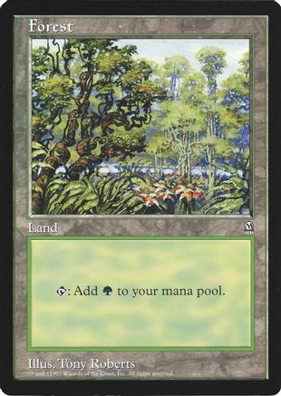 Forest (Arena League) [Oversize Cards] Foil