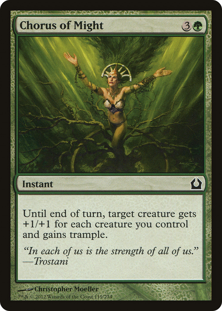 Chorus of Might (RTR-119) [Return to Ravnica] Foil