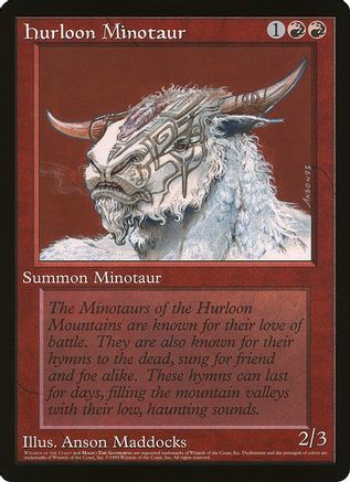Hurloon Minotaur (Wizards of the Coast Caravan Tours) [Oversize Cards]