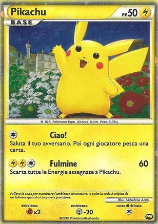Pikachu (Italian) (0PW) [Pikachu World Collection Promos] Holofoil - Promo