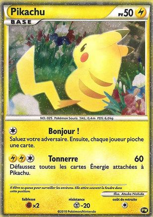 Pikachu (French) (0PW) [Pikachu World Collection Promos] Holofoil - Promo