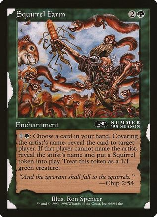 Squirrel Farm (3rd Place) (Arena League) (OVER-066) [Oversize Cards]