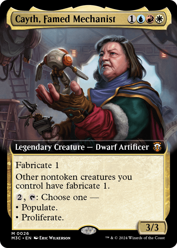 Cayth, Famed Mechanist (Extended Art) (M3C-026) [Modern Horizons 3 Commander] Foil