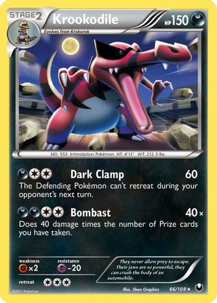Krookodile (66/108) [Deck Exclusives] - Rare