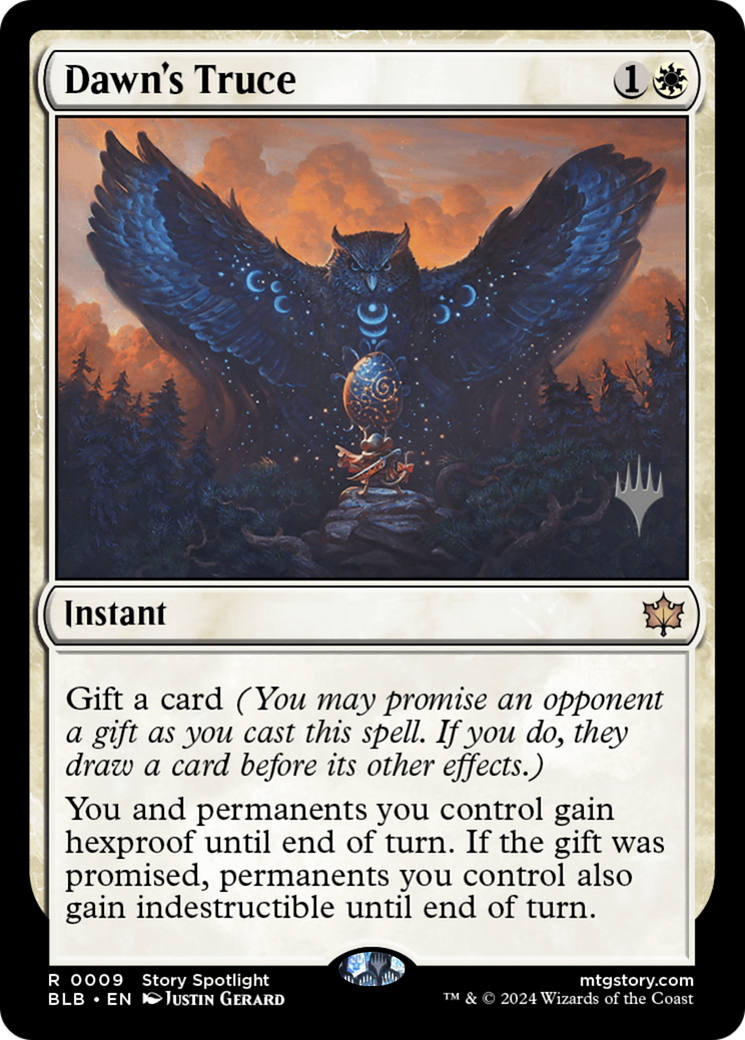 Dawn's Truce (PPBLB-009) [Promo Pack: Bloomburrow Promos] Foil