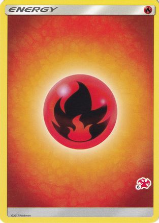 Fire Energy (#6 Charizard Stamped) [Battle Academy] - Promo