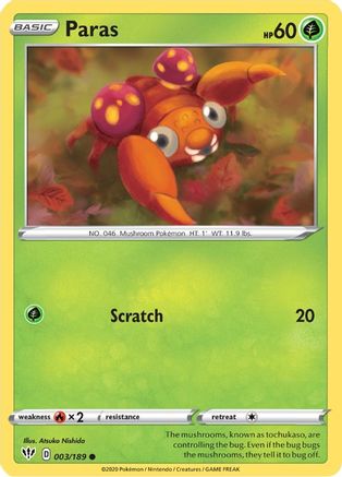 Paras (003/189) [SWSH03 Darkness Ablaze] - Common