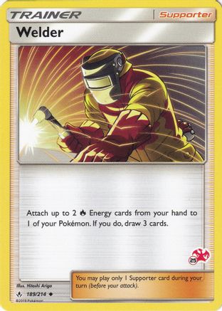 Welder (#25 Charizard Stamped) (189/214) [Battle Academy] - Promo