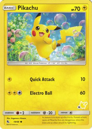 Pikachu (#15 Pikachu Stamped) (019/068) [Battle Academy] - Promo