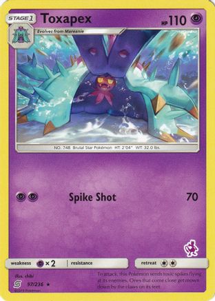 Toxapex (Mewtwo Stamped) (97/236) [Battle Academy] - Promo