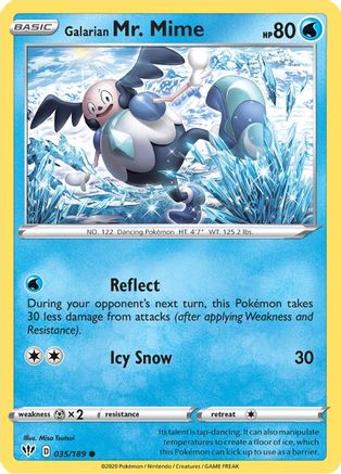 Galarian Mr. Mime (035/189) [SWSH03 Darkness Ablaze] Reverse Holofoil - Common
