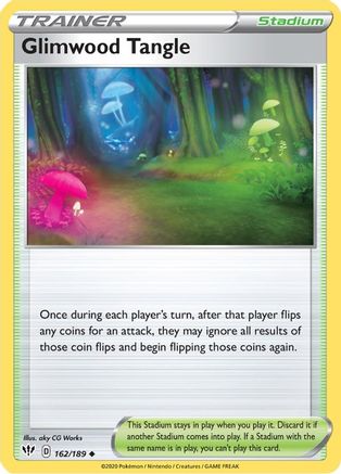 Glimwood Tangle (162/189) [SWSH03 Darkness Ablaze] Reverse Holofoil - Uncommon