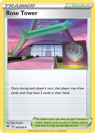 Rose Tower (169/189) [SWSH03 Darkness Ablaze] Reverse Holofoil - Uncommon