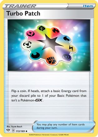 Turbo Patch (172/189) [SWSH03 Darkness Ablaze] Reverse Holofoil - Uncommon