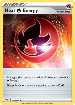 Heat R Energy (174/189) [SWSH03 Darkness Ablaze] Reverse Holofoil - Uncommon