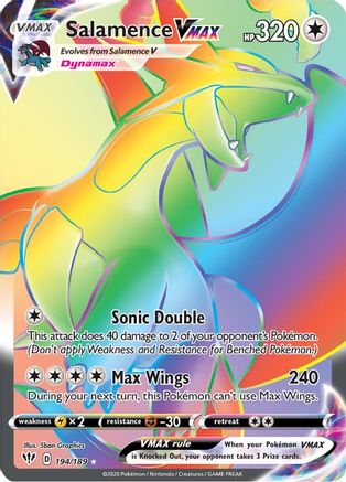 Salamence VMAX (Secret) (194/189) [SWSH03 Darkness Ablaze] Holofoil - Secret Rare