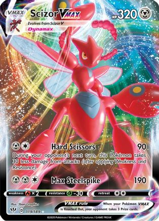 Scizor VMAX (119/189) [SWSH03 Darkness Ablaze] Holofoil - Ultra Rare