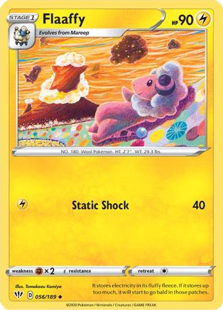 Flaaffy (056/189) [SWSH03 Darkness Ablaze] Reverse Holofoil - Uncommon