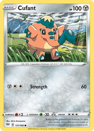 Cufant (131/189) [SWSH03 Darkness Ablaze] Reverse Holofoil - Common