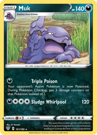 Muk (101/189) [SWSH03 Darkness Ablaze] - Rare