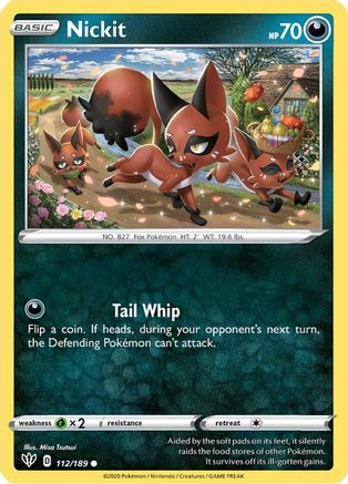 Nickit (112/189) [SWSH03 Darkness Ablaze] - Common