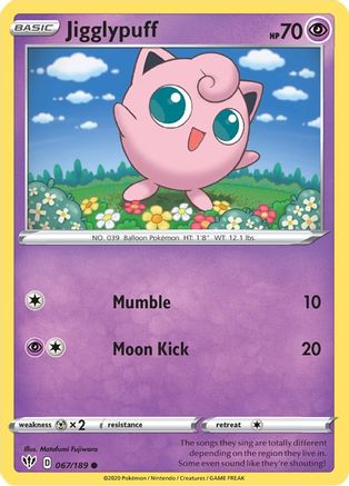 Jigglypuff (067/189) [SWSH03 Darkness Ablaze] - Common