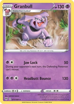 Granbull (071/189) [SWSH03 Darkness Ablaze] - Rare