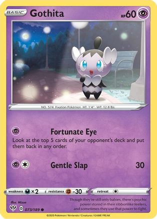 Gothita (073/189) [SWSH03 Darkness Ablaze] Reverse Holofoil - Common