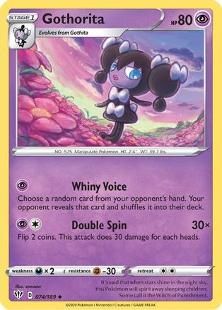 Gothorita (074/189) [SWSH03 Darkness Ablaze] - Uncommon