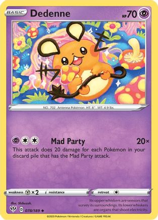 Dedenne (078/189) [SWSH03 Darkness Ablaze] - Uncommon