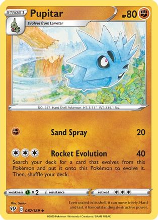 Pupitar (087/189) [SWSH03 Darkness Ablaze] - Uncommon