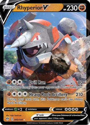 Rhyperior V (095/189) [SWSH03 Darkness Ablaze] Holofoil - Ultra Rare