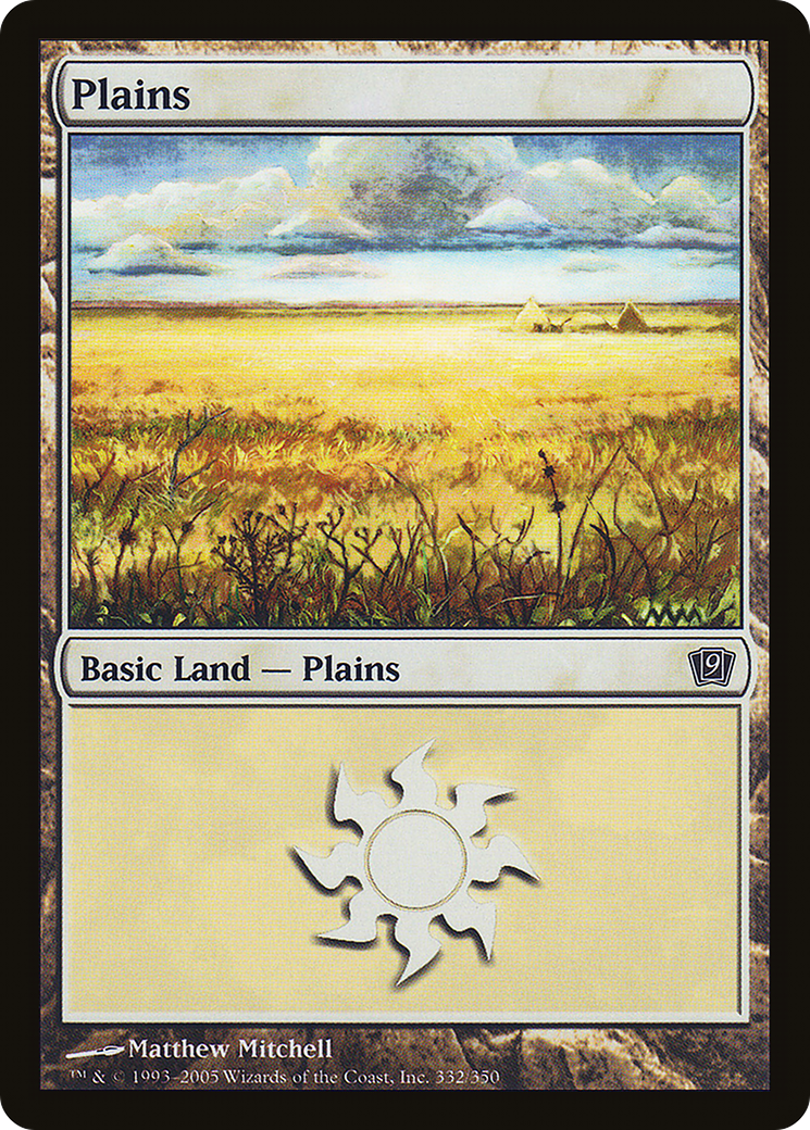 Plains (9ED-332) [9th Edition] Foil