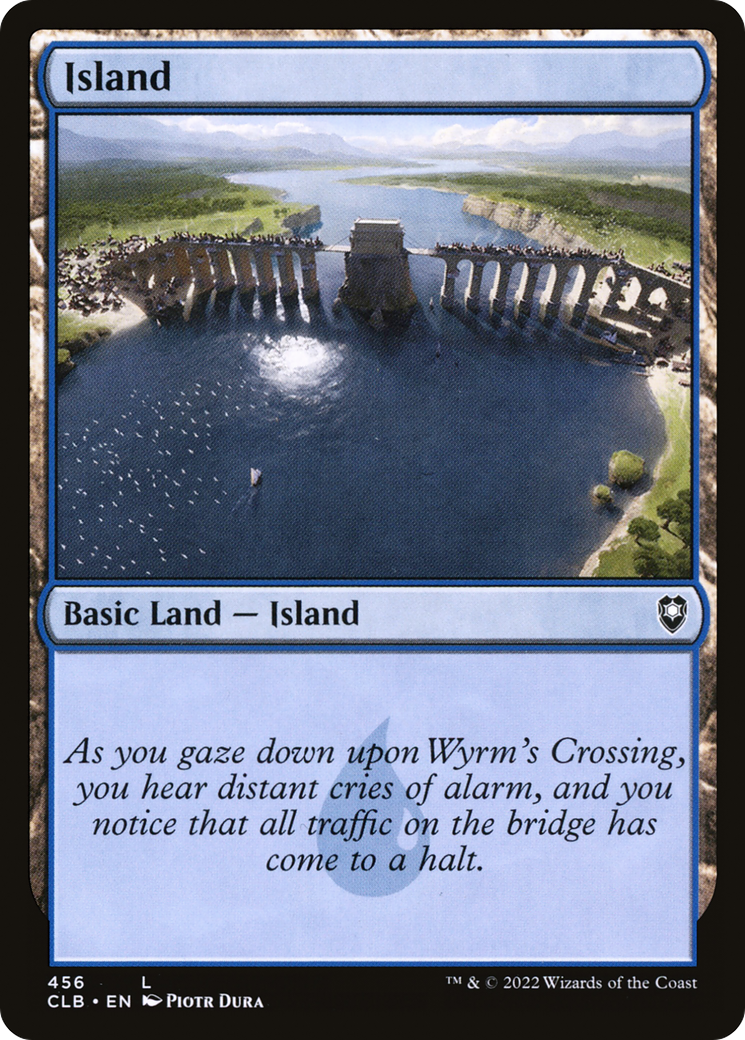 Island (CLB-456) [Commander Legends: Battle for Baldur's Gate] Foil