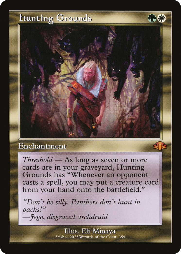 Hunting Grounds (Retro Frame) (DMR-359) [Dominaria Remastered]