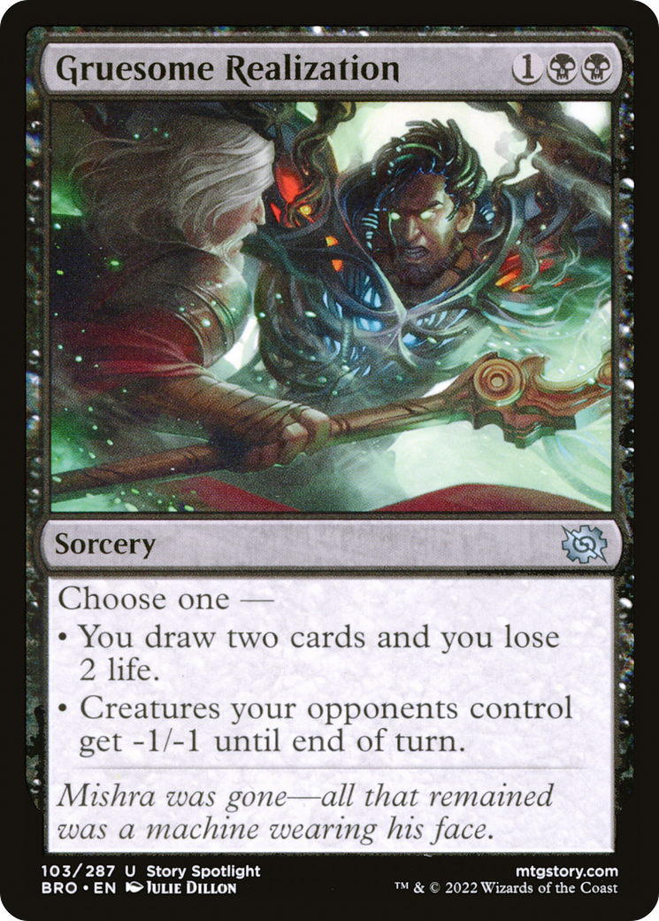 Gruesome Realization (BRO-103) [The Brothers' War] Foil