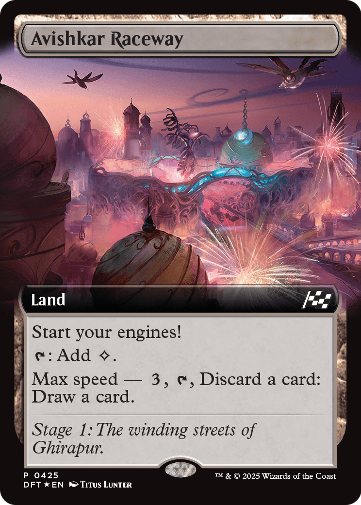 Avishkar Raceway (Extended Art) (DFT-425) [Aetherdrift] Foil
