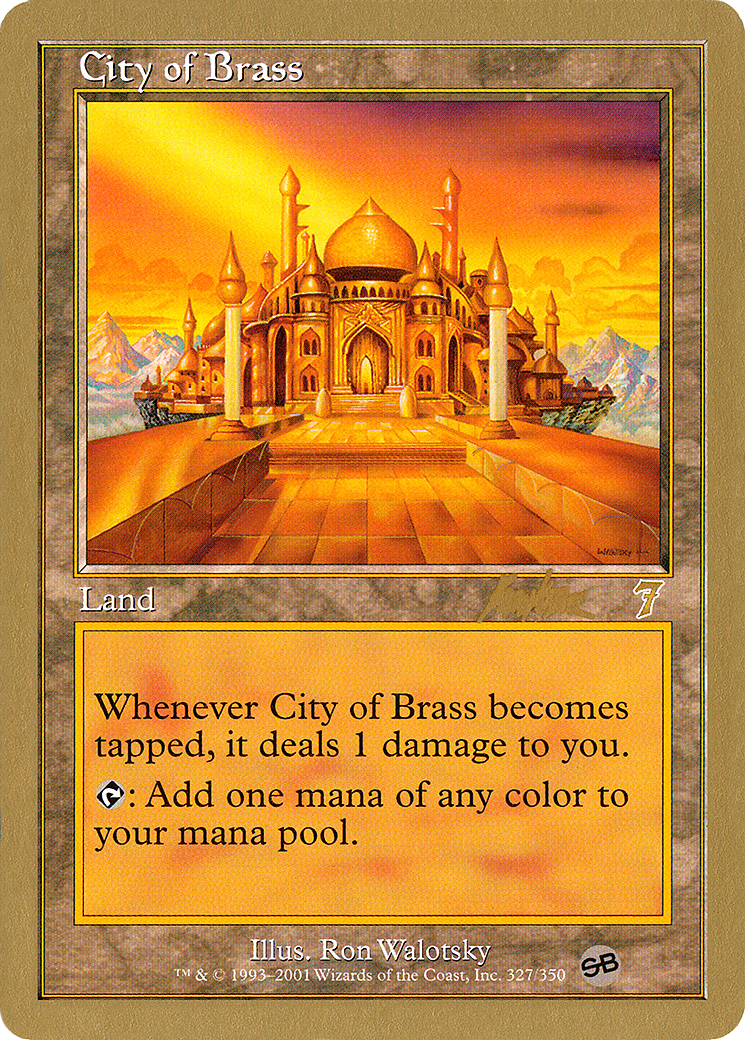 City of Brass - 2002 Brian Kibler (7ED) (SB) [World Championship Decks 2002]