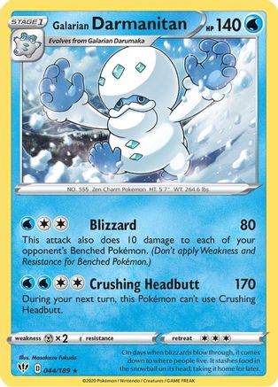 Galarian Darmanitan (Cracked Ice Holo) (44/189) [Deck Exclusives] Holofoil - Holo Rare