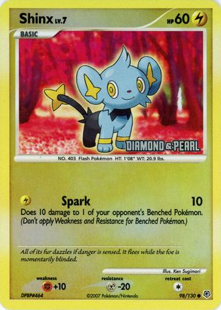 Shinx [Diamond & Pearl] (098/130) [Burger King Promos] Reverse Holofoil - Promo