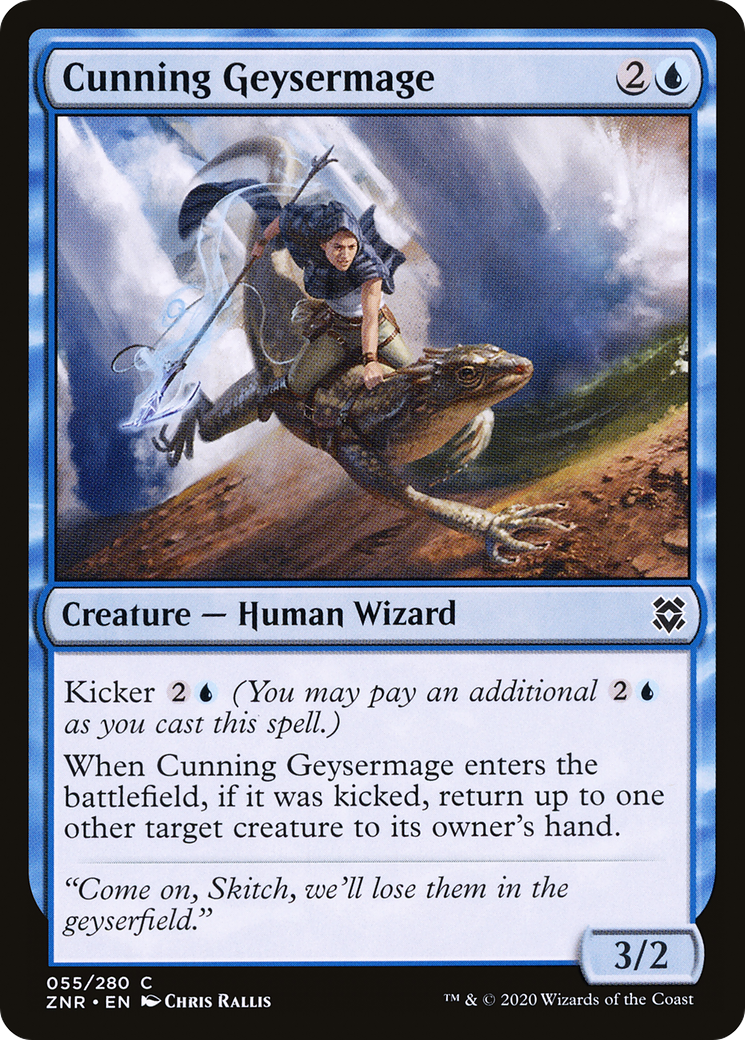 Cunning Geysermage (ZNR-055) [Zendikar Rising]