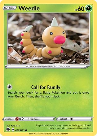 Weedle (002/73) [Champions Path] - Common