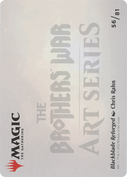 Blackblade Reforged // Blackblade Reforged (ABRO-056) (Borderless) [The Brothers' War Art Series] Foil