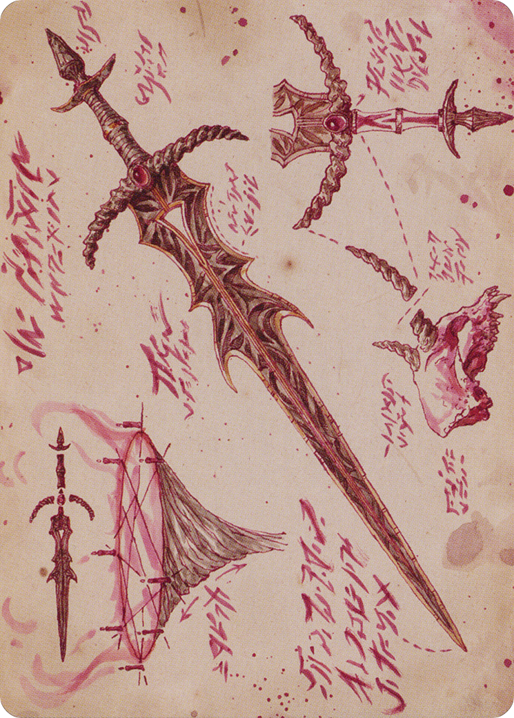 Blackblade Reforged // Blackblade Reforged (ABRO-056) (Borderless) [The Brothers' War Art Series]