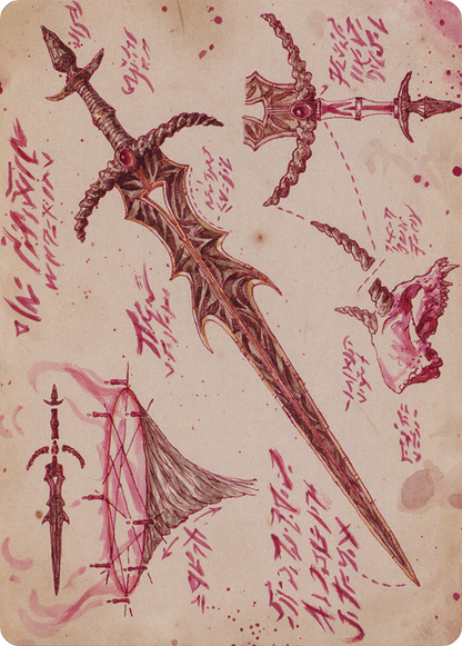 Blackblade Reforged // Blackblade Reforged (ABRO-056) (Borderless) [The Brothers' War Art Series]