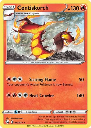 Centiskorch (010/73) [Champions Path] Holofoil - Holo Rare